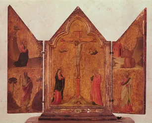 Crucifixion et quatre saints